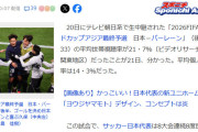 ◆悲報◆スポニチさん、バーレーン戦視聴率12.1％と盛大に誤報しておいてしれっと訂正、正解は平均21.7％コア14.3％