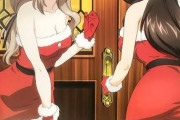 【悲報】西住しほさん、なぜかクリスマスビキニに着替えて撮影