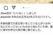 DreamAmi「大変な思いをしている人がいる中、海外旅行なんて…」葛藤の中、義父の言葉に背中押されハワイへ #芸能 |  インスタに画像を上げなきゃいいだけじゃね？