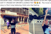 車のハンドルを握ると恐怖で固まってしまう男性、14年かけて運転免許証を取得