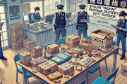 【画像】「置き配」盗まれた人、中身が警察署で展示されてしまう