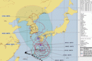 台風6号の進路予想、一気に西に変わって朝鮮半島縦断コースへ……