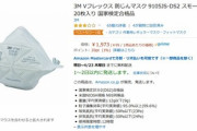 Amazon､｢3M Vフレックス 防じんマスク スモールサイズ 20枚｣を1973円で販売中