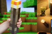 【話題】『マインクラフト』に登場するたいまつを再現した「インテリアたいまつライト」が6月下旬より発売決定！！手に持つ・机の上に置く・壁にかけるなどが可能で価格は4400円