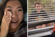 ボーイフレンドが2階の窓辺に現れた！？コロナ陽性の彼女への労りが素敵