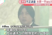 禁錮4年9ヶ月の水原一平さん、本日収監