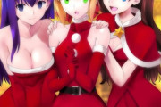 【FGO】サンタコスプレしたSNヒロイン達！！　三人とも可愛すぎる＾～