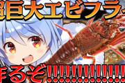 【ホロライブ】ぺこら、エビフライを手掴みで食べてるの草