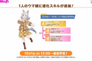 【ウマ娘】別衣装ヒシミラクルに『いいとこ入った！』の進化スキルの分岐が実装決定！2200mコースのみ有効なので10月チャンミ特攻か ※10/1(木)12:00より
