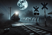 【洒落怖】洒落にならない怖い話『真夜中の踏切と幽霊列車』