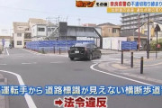 横断歩道の標識ないのに取り締まりした結果 → 警察「じゃ金返すわ」