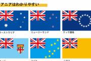 【画像】オセアニア諸国の国旗、ヤバすぎる…