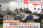 最低賃金､全国平均1002円に 過去最大の41円上げ