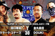 田口隆祐 クラーク・コナーズvs金丸義信 DOUKI 『SUPER Jr. TAG LEAGUE 2022』