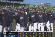 2月26日　西武５－３ロッテ　平沢の適時打で勝ち越しに成功も3番手カスティーヨが4失点と炎上、逆転負けを喫する