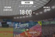 【試合実況】西武スタメン 先発:高橋光成（2020.10.27）