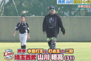 【悲報】 山川穂高さんの西武鉄道のポスター、撤去されてしまう