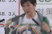 【画像】小池都知事、「感染防止ステッカーTシャツ」を着用　ポーズをキメ撮影にも応じる