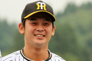 阪神・野口恭佑選手が帽子を取ると・・・・・・・