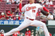 カープ栗林、三者三振！対中日戦で7試合13奪三振のドラゴンズキラー！