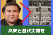 歴代大関と高安の成績を比べたら・・・・・・