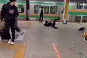 【動画あり】陽キャさん、東京駅で肩がぶつかっただけで相手をボコボコにしてしまう