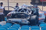 【衝撃映像】ポルトガルで行われたレース中にポルシェが観客席に突っ込む事故が発生…練習走行中で観客にケガ人はいなかった模様