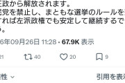 パヨさん「自民党を禁止し、まともな選挙のルールを整備すれば左派政権でも安定して継続するでしょう」