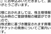 『KeyHolder 2019年株主LIVE』の確定メールｷﾀ━━━━━━(ﾟ∀ﾟ)━━━━━━ !!!!!