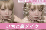 益若つばささん、流行中の「いちご鼻メイク」披露＆解説 「めっちゃ可愛い」「極めてる」とファン絶賛