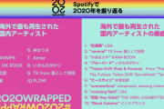 Spotify「海外で人気の日本アーティスト、楽曲ベスト10がこちら」