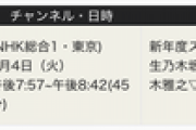 【新生乃木坂46】4月4日（火）のうたコンで「君の名は希望」を披露！！！