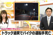 優しいバイクさん「横断歩道で女の子が渡ってるな。止まらなきゃ」トラックが追突して死亡
