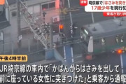埼京線の車内でハサミ振り回した17歳の少年を逮捕 60～80代の男女3人ケガ