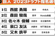 巨人・1位大学、2位以下社会人←これ