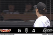種市・西村、タイムリー浴びロッテ4点差から逆転許す…