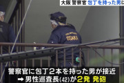 女性を包丁で切りつけた男「撃てるもんなら撃ってみろや」 警察が2発撃ち1発が命中、男を現行犯逮捕