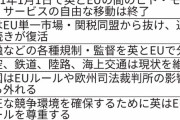 英EU、通商協定で合意　関税ゼロ維持へ：日本経済新聞