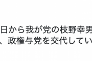 【悪夢】立憲・石垣のりこ氏「なんでしたら明日から我が党の枝野代表を総理にしていただいて、政権与党を交代していただいてもいいですよ？」