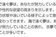 「海で泳ぐ夢」は・・・