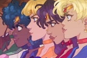 【画像】黒人絵師がセーラームーンを黒人化して描き海外で炎上！おまえらどう思う？