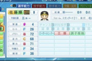 阪神佐藤、パワプロ評価が高くて記事になる