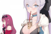 【FGO】自分の胸にタピオカを置いてるモルガン様！！　トリ子はできなかったかw