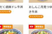 吉野家の新メニューなんやこれwwww