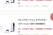 ヨドバシドットコム､PS5の当選倍率が50倍を超える
