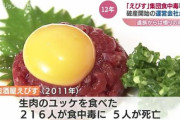 【悲報】レバ刺し、たった1回の事故で永久に食えなくなってしまうｗｗｗｗｗ