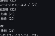 【悲報】U23中国代表のスタメン…実は21歳とか若かった模様ｗｗｗｗｗｗ