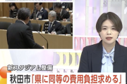 ブラウブリッツ秋田の新スタジアム整備費用「県に同等の負担求める」　秋田市が方針示す