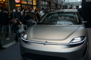 ソニーのEV試作車、日本で初の一般公開