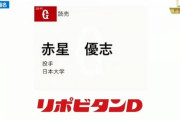 【ドラフト】巨人、3位で赤星を指名wwwww